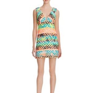 Milly Jacquard Bridgette Neon Dress